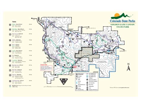 Golden Gate Canyon State Park Map - 92 Crawford Gulch Road Golden CO ...