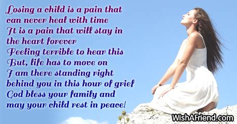 Sympathy Messages For Loss Of Child