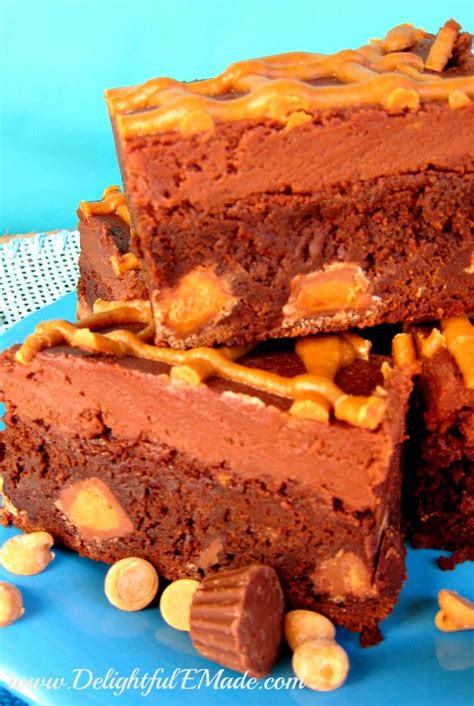 Reese S Peanut Butter Cup Brownies Delightful E Made Peanut Butter