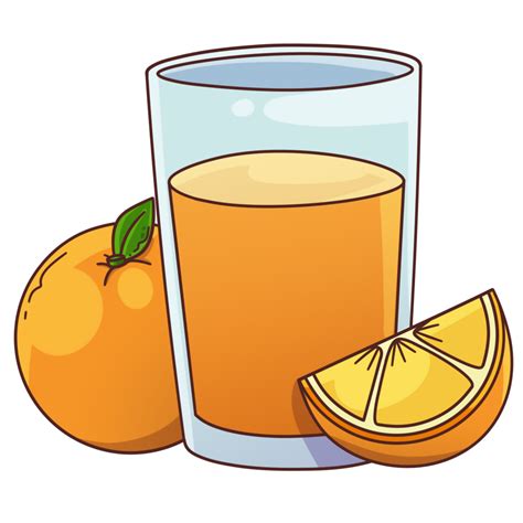 Breakfast Meal Objects Orange Juice Clip Art Cartoon Isolated 41931258 PNG