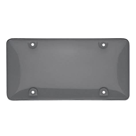 Smoked Clear License Plate Cover Frame Shield Tinted Bubbled Flat Car