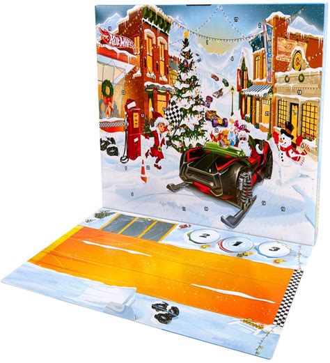 Адвент календарь Машинки Хот Вилс от Hot Wheels 24 фигурки купить в интернет магазине Obetty