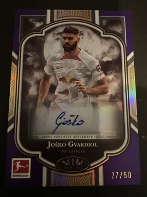 Topps Tier One Bundesliga Josko Gvardiol Violet Or Auto Eur