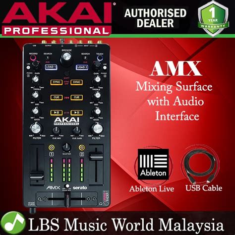 Akai Professional AMX Mixing Surface For Serato DJ Pro Midi Controller