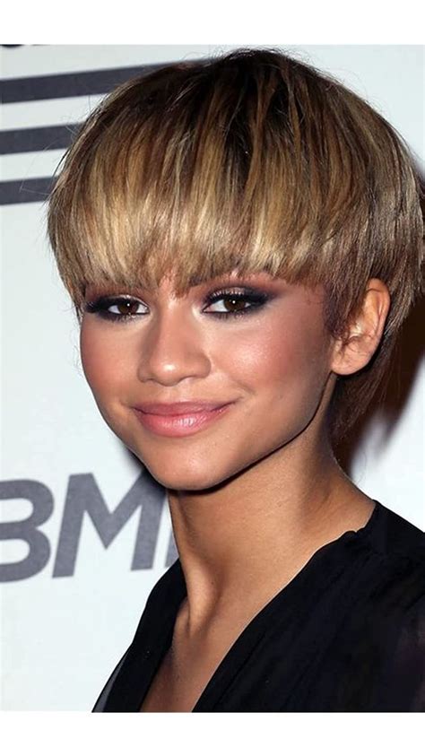 Krsi Short Bob Wigs With Bangs For Black Women Pixie Cut Wig Mixed