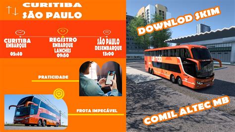 ETS 2 1 45 MOD BUS COMIL INVICTUS DD MB 0500RSDD WEMOBI CURITIBA X