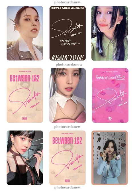 Mina Photocard Template Kpop