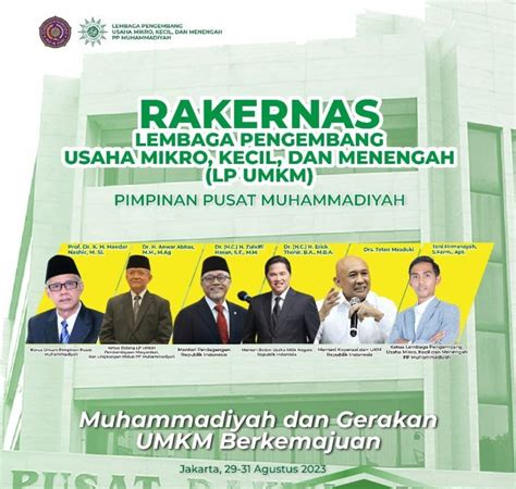 Lp Umkm Pp Muhammadiyah Bakal Gelar Rakernas Akhir Agustus Zulkifli