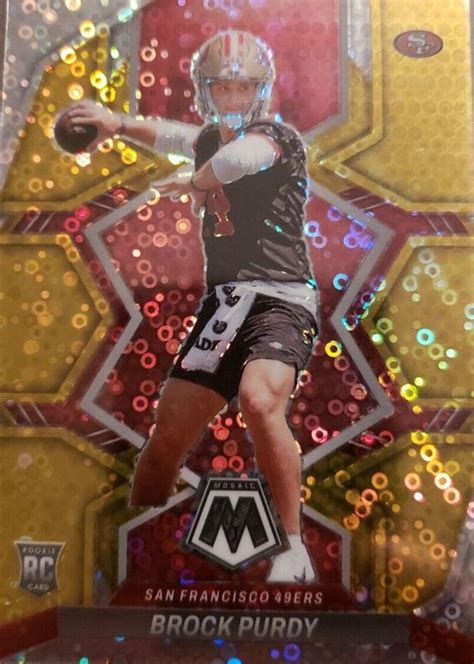 Brock Purdy 2022 Mosaic 367 No Huddle Gold 10 Price Guide Sports