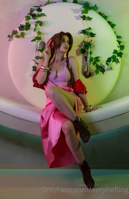 Aery Tiefling Aerith Cosplay Aery Tiefling Aerith Porn Pic