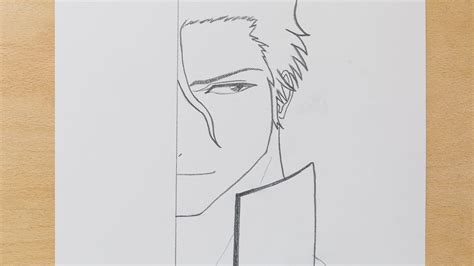 Desenho De Anime Fácil Como Desenhar Metade Do Rosto Aizen Sousuke