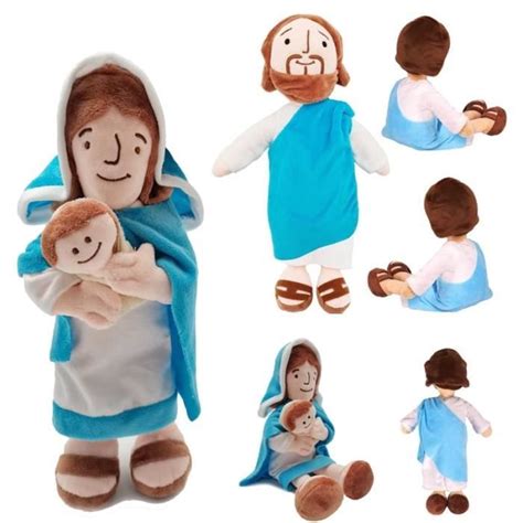 13 pouces Jésus Mère Marie mignon Christian poupée en peluche enfant de