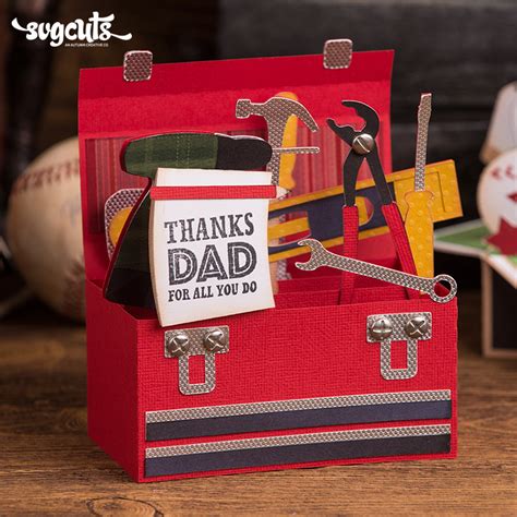 Fathers Day Toolbox Card Happy Fathers Day Cards Fathers