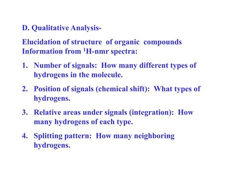 NMR applications | PPT