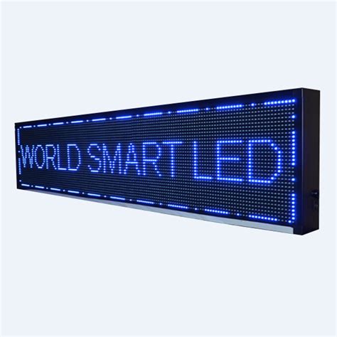 Digital Led Sign Programmable Scrolling Text Messages 200x20cm 1 line ...