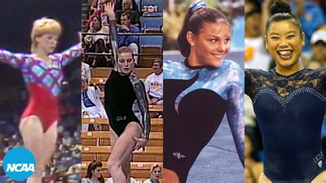 NCAA gymnastics leotard breakdown (1980s-2010s) - YouTube