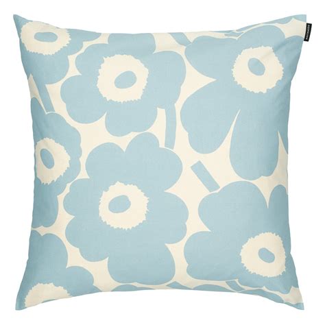 Marimekko Pieni Unikko Cushion Cover X Cm Cotton Light Blue