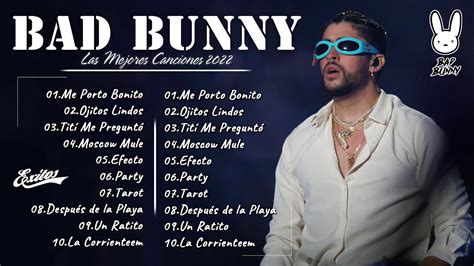 Bad Bunny Mix 2022 Bad Bunny Exitos Mejores Canciones De Bad Bunny