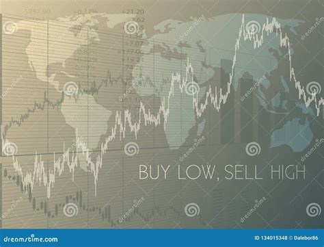 Buy low,sell high stock vector. Illustration of high - 134015348