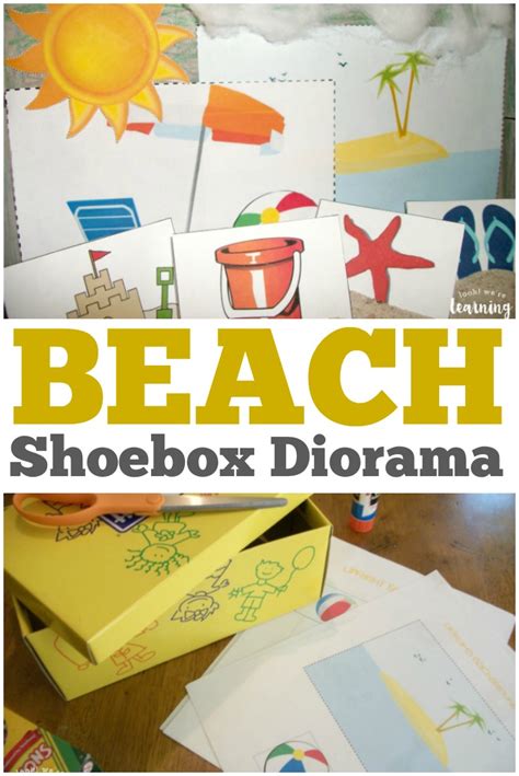 Beach Shoebox Diorama Craft Look Were Learning