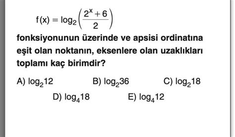 Solved F X Log X Fonksiyonunun Zerinde Ve Apsisi Chegg