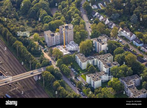 Luftbild Hochhaus Wohnsiedlung Johann Gottlieb Fichte Stra E