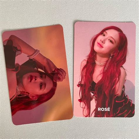 Blackpink Ros Square Up Photocards Hobbies Toys Memorabilia