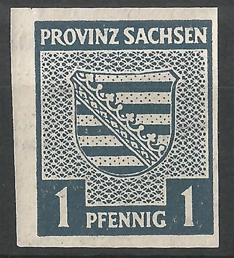 X Provinzwappen Pf Sachsen Alliierte Besatzung