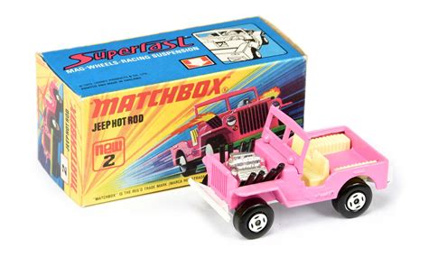 Matchbox Superfast 2b Jeep Hot Rod Pink Body