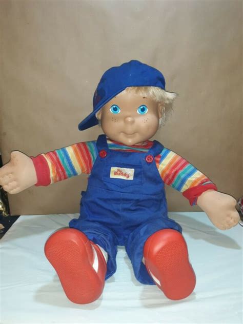 Vintage My Buddy Doll Blonde Hair Blue Eyes Original 1985 Blue Overalls 22 Antique Price