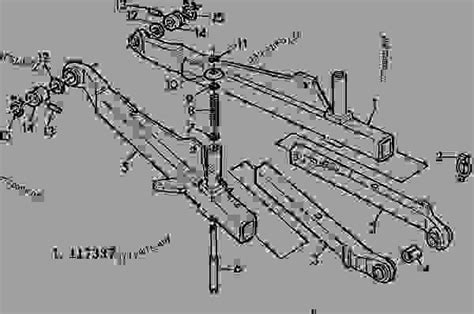 Three Point Hitch Telescoping Draft Links [46] Tractor John Deere 2355 Tractor 2355 And