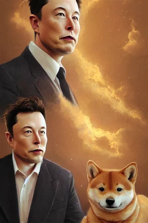 Photorealistic Portrait Photograph Of Elon Musk With A Stable