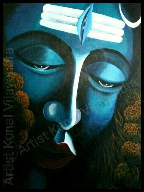 Lord Shiva Painting Artist Kunal Vijayendra Lord Shiva Painting