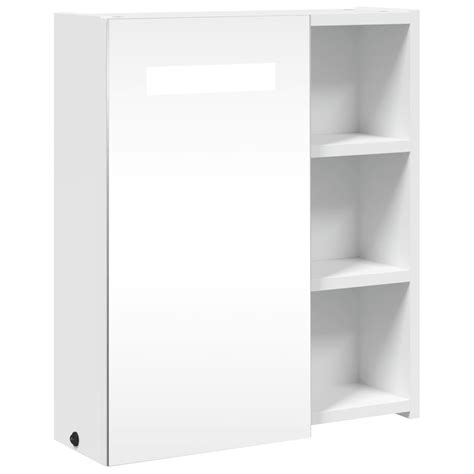 VidaXL Badkamerkast Met Spiegel En LED 45x13x52 Cm Wit Online Kopen