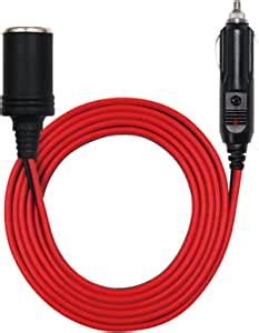 Kuncan Ft V Car Charge Cigarette Lighter Extension Cable Male To