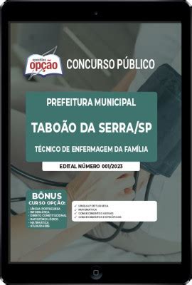 Apostila Prefeitura de Taboão da Serra SP em PDF Técnico de