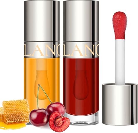 LANGMANNI Hydrating Lip Glow Oil Moisturizing Nourishing Lip Oil