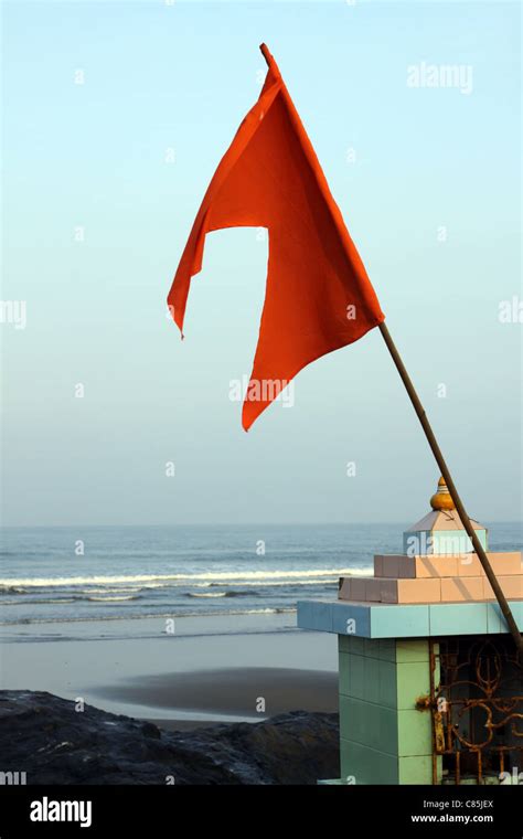 Flag on Temple Stock Photo - Alamy