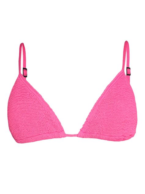 BOUND Luana Triangle Bikini Top Pink FARFETCH