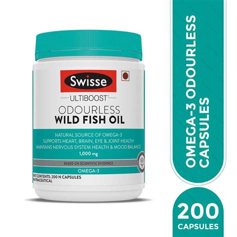 Swisse Ultiboost Odourless Wild Fish Oil 1000mg NUTRABAY