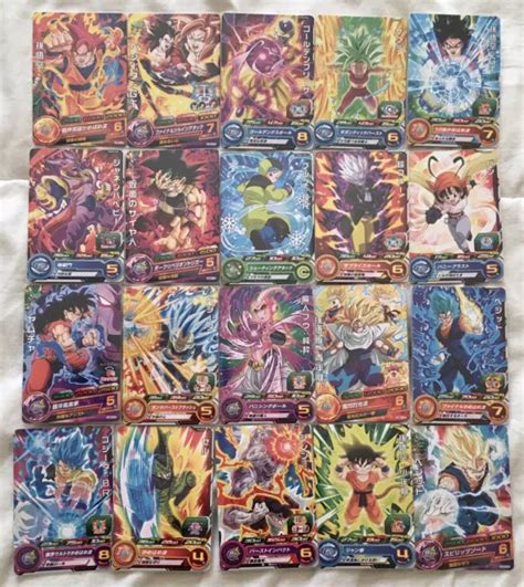 CARTES SUPER DRAGON Ball Heroes Full Set C 20 20 Booster Selection Pack