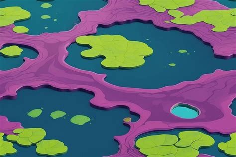 Premium Photo | Aerial shot of algal bloom on a lake