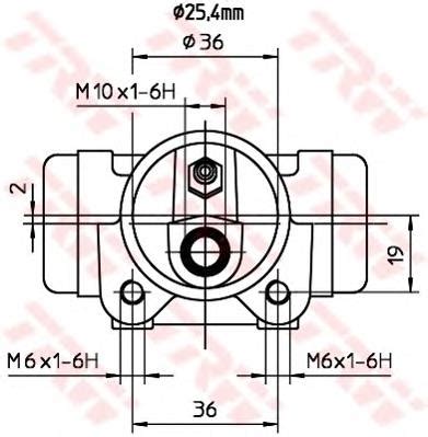 YC15 2261 AA Ford Cilindro De Freno De Rueda Trasero