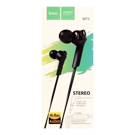 Order Hoco Admire Universal Earphone With Mic Black, M72 Online at ...