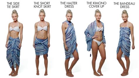 Ways To Wear The Sarong With Accessorize Youtube