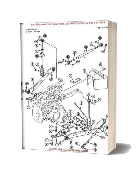 Cub Cadet Parts Manual For Model 7260 Tractor