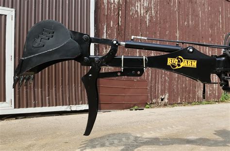 mechanical thumb  big arm backhoe glc equipment