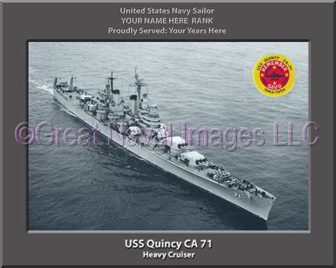 USS Quincy CA 71 : Personalized Navy Ship Photo 2 ⋆ Personalized US ...