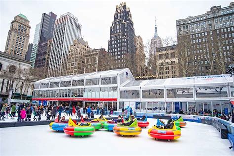 Ice Bumper Cars in Bryant Park, New York City