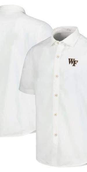 Tommy Bahama Mens White Wake Forest Demon Deacons Coconut Point Palm Vista Islandzone Camp